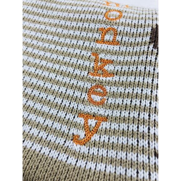 Monkey Sweater Knit Baby Blanket White Tan Beige Brown Toys ‘R’ Us Geoffrey LLC - Picture 6 of 9